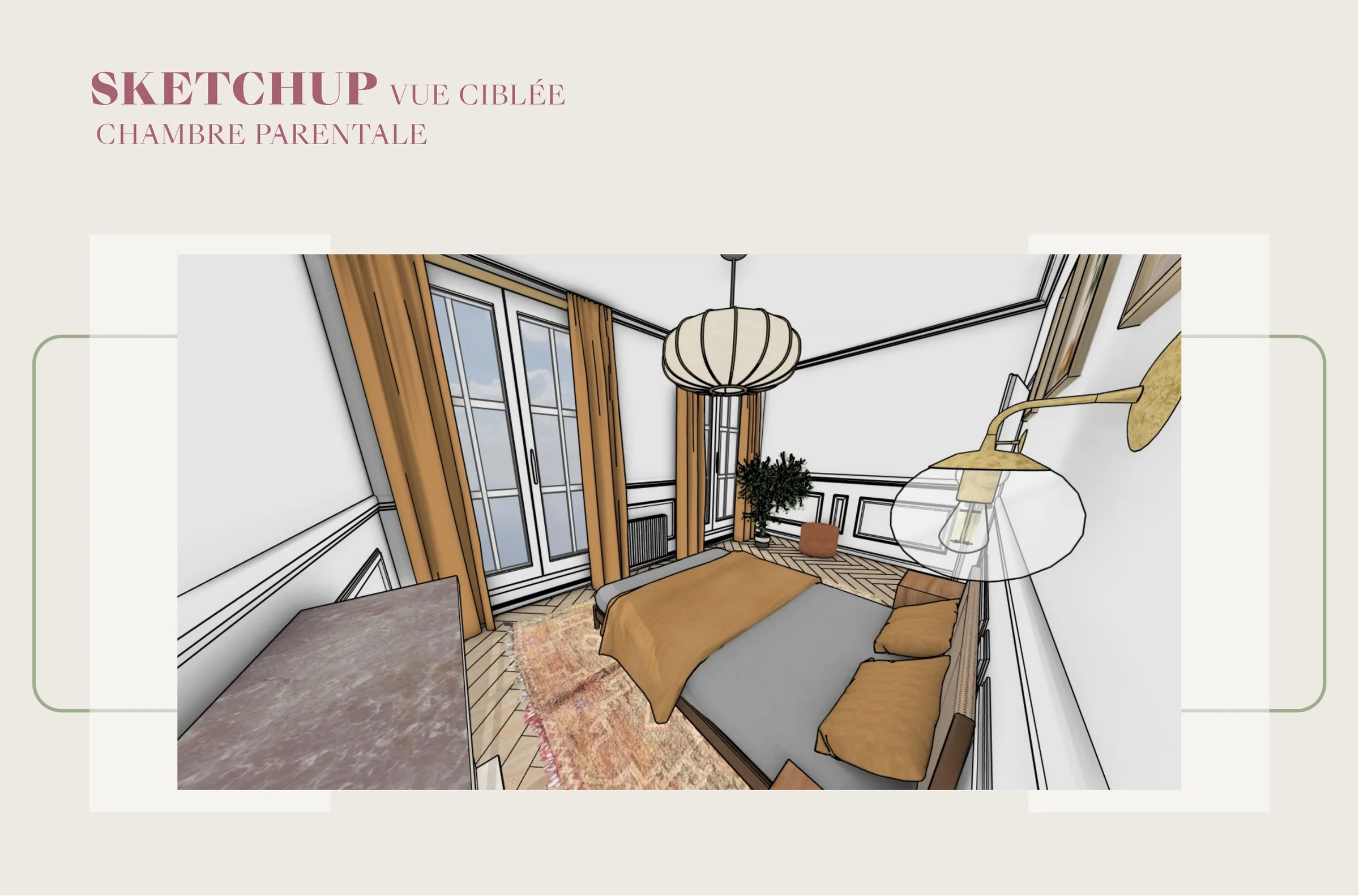 Vue 3D — perspective nuit