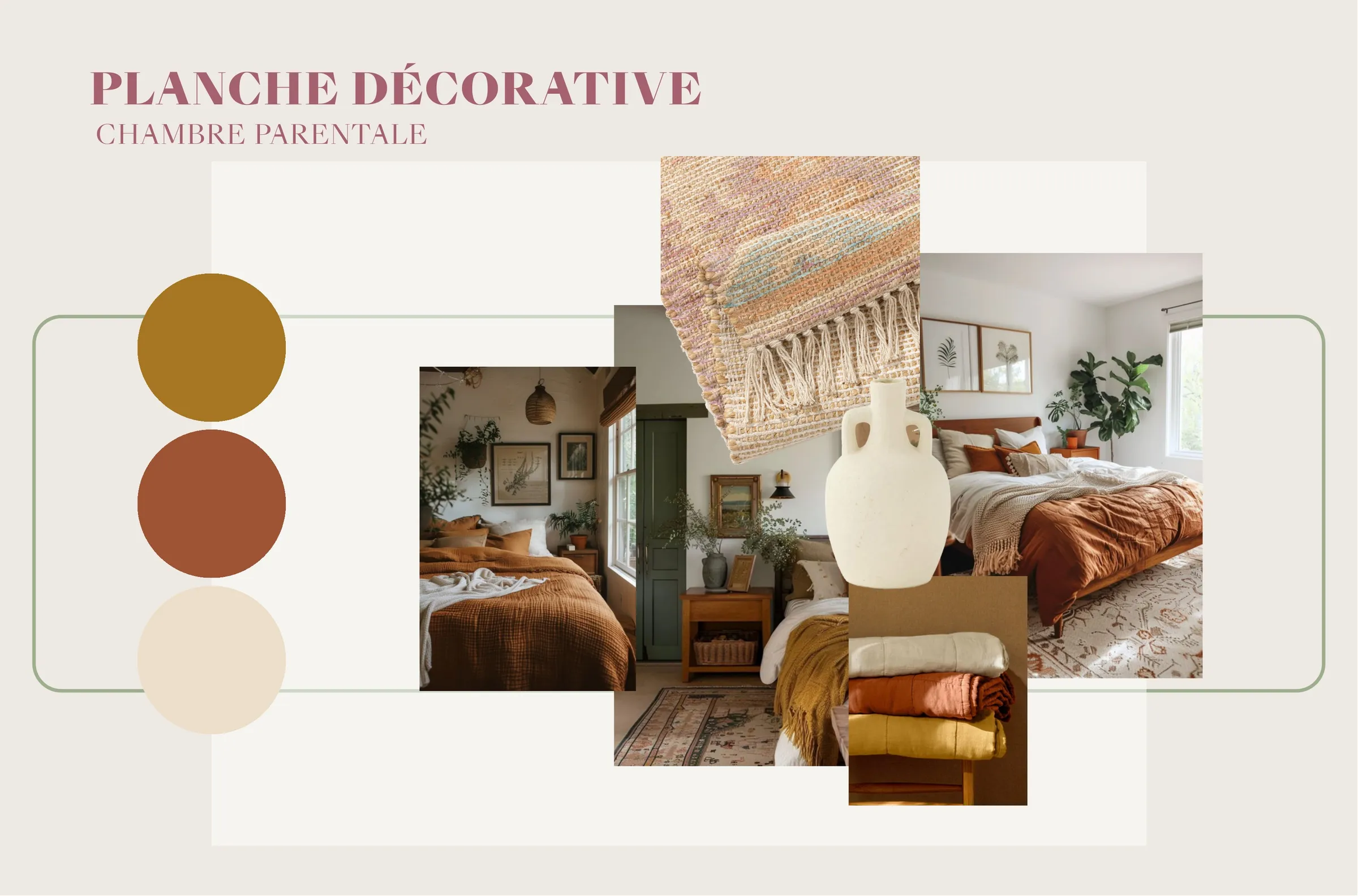 Planche décorative — chambre parentale